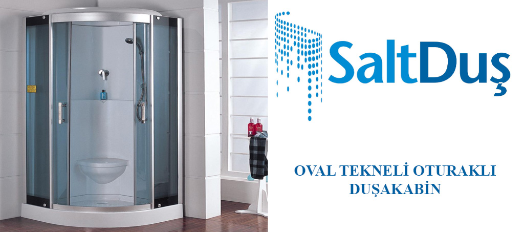 Oval Tekneli Oturaklı Duşakabin