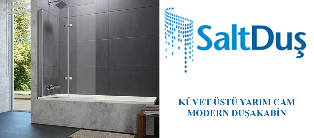 Küvetüstü Yarım Cam Panel Modern Duşakabin