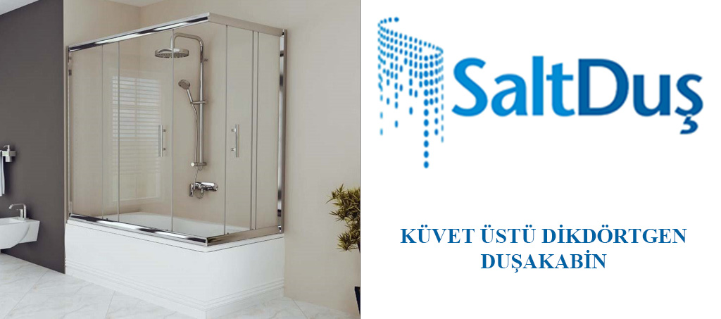 Küvetüstü Dikdörtgen Duşakabin